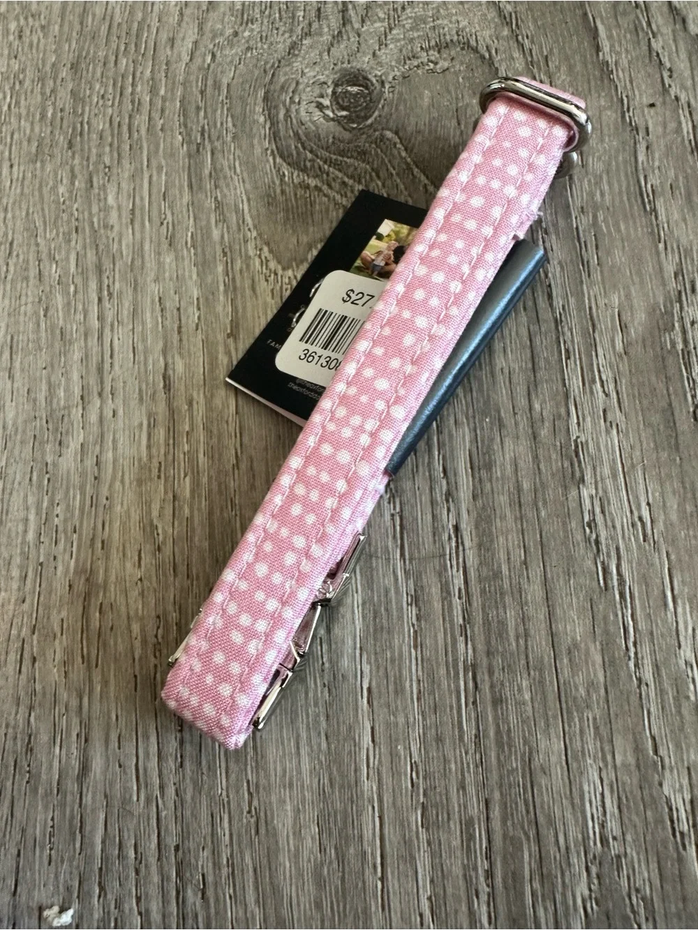 Pink Dotted Dog Collar